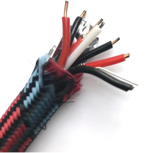 Pure Copper Tin Shielded Speaker Cable Braid Shield Bulk Speaker Cable for DIY Amplifier CD Player Home Theater - (sell Per 1m)