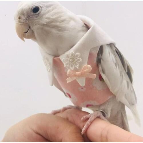Bird toy toys Clothes Hand-made Parrot Clothes Soft Fabric Cosplay Costume Cute Flying Suit Pet Diaper