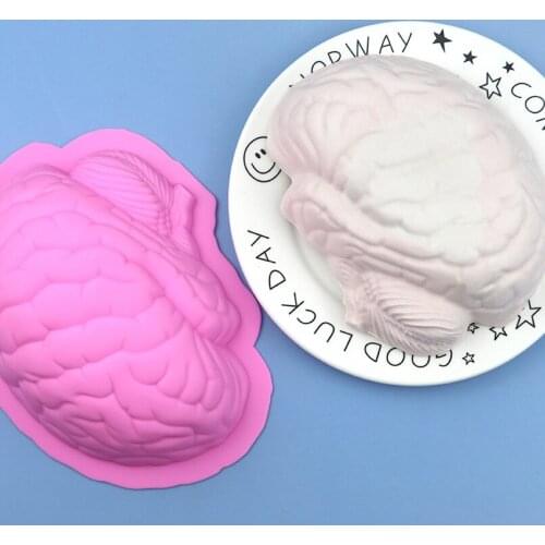 Brain Shell Silicone Cake Baking Tray Mold Hand Kitchen Baking Diy Mold XG558