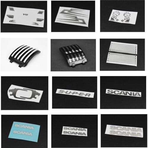 Tractor Truck Body Decoration Stickers Decals For 1/14 Rc Truck Tamiya Scania Actros R470 R620 730 56323