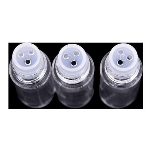 3ml Plastic Empty Cosmetic Sifter Loose Powder Jars Container Screw Lid Make Up