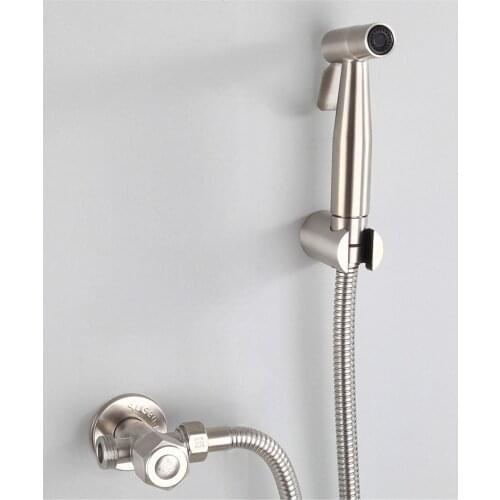 Handheld Toilet Bidet Faucet Sprayer Toilet Hand Spray Stainless Steel Bidet Set Toilet Bidet Sprayer Self Cleaning for Bathroom