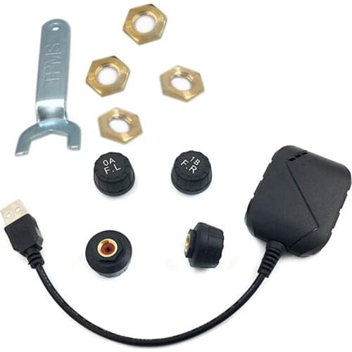 USB Android TPMS Tire Pressure Monitoring System Display Alarm System External Sensors Android Navigation Car Radio