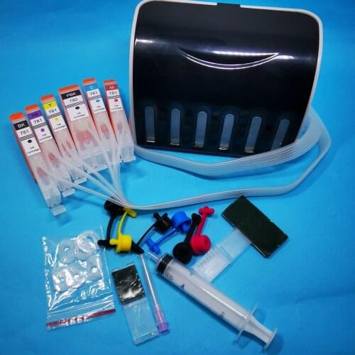 CISS Ink Cartridge PGI-780XL CLI-781XL PGI-780 CLI-781 for Canon PIXMA TS707/TR8570/TS8170/TS8270/TS9170