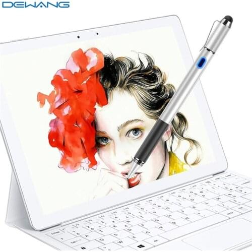 DEWANG Stylus Pen for Touch Screen - 2 in 1 Digital Pencil with Passive Rubber Tip Capacitive Pencil Stylus Pen for Phone Tablet