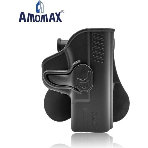Amomax Level II Tactical Paddle Holster | Suitable for Smith&Wesson M&P compact | right-handed | AM-MPCG2