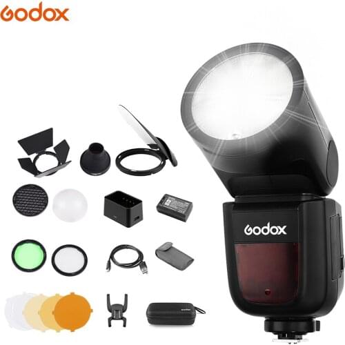 Godox V1P Camera Flash Speedlite+AK-R1 Pocket Flash Light Accessories Kit Head Flash for PENTAX 645Z K-3II K-1 K-50 K-S2 K70