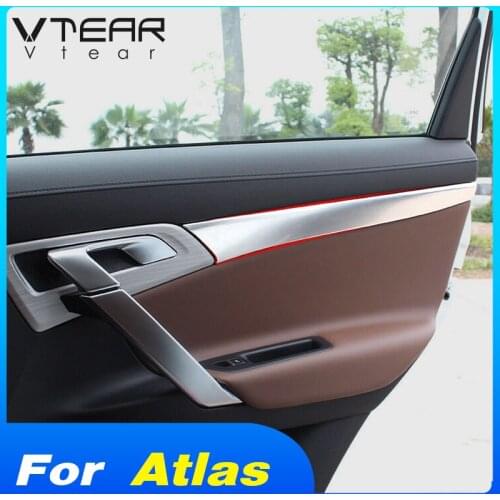 Vtear For Geely Atlas Emgrand NL-3 Proton X70 car door panel trim cover inner handle strip decorative interior parts accessories