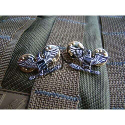 WW2 US ARMY COLONEL EAGLE WAR BIRD DEVICE PIN MINI BADGE INSIGNIA MILITARY