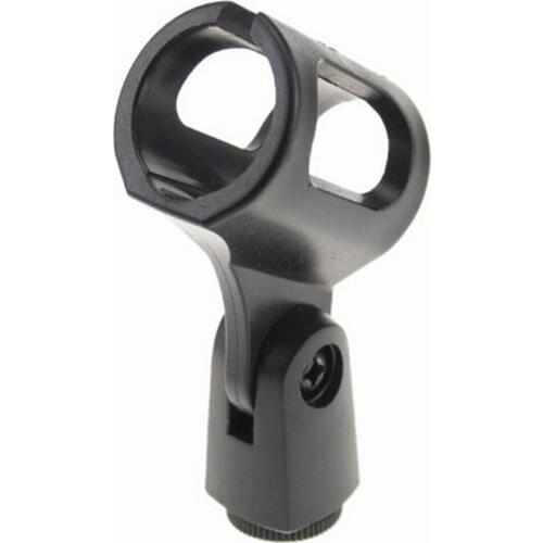 XRHYY Flexible Rubberized Universal Adjustable Mic Clip Fits Most Handheld Transmitters Mic Dynamic Vocal Or Professiona