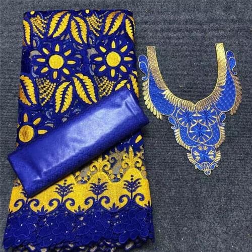 2.5 y lace +2.5 y Perfume Bazin Brode riche +collar embroidery African fabrics Tulle cord Lace popular Dubai style XM091401