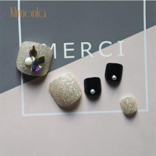 24Pcs Mix Style Artificial Colorful False Toenails Fake Toe Nails Pre-design Manicure Decoration False Nails Feet Beauty Tools