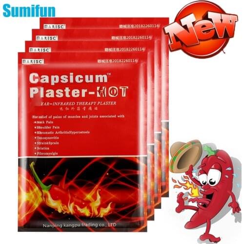 32pcs/4bags Hot Pepper Analgesic Patch For Rheumatoid Arthritis Knee Muscle Joints Orthopedic Pain Relief Medical Plaster C2352