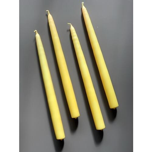 Mysterious Home 4 Pcs Yellow Candlestick Candle