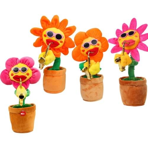 80 Songs Cactus Plush Toy Electronic Shake Toy With The Song Cute Dancing Plant Car Desk Decor Toy Adult Cactus-shaped Ornaments