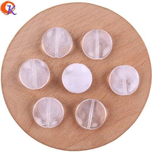 Cordial Design 370Pcs 20*20mm Acrylic Beads/Jewelry Accessories/White Lined Beads/Wave Coin Beads/DIY/Hand Made/Earring Findings