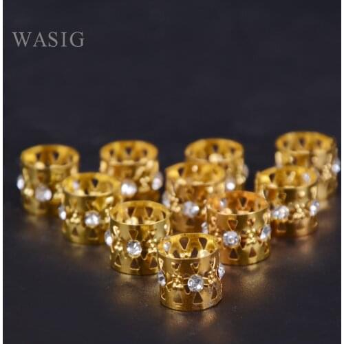 50pcs 8x9mm Rhinestone Hair Dread Braids Dreadlock Beads Adjustable Braid Cuffs Clip Heart Shape Hair Extension Tool Jewelry