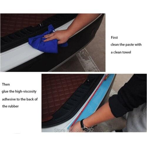 Car Rear Bumper Protective Decorative Strip Car Styling Accessories For SUBARU Forester 2014 2016 2009 Outback impreza Legacy XV