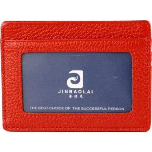 Hot Sale Fashion Multi Candy Colors Men Women ID Cards Holders Quality Genuine Leather Casual Credit Card Holder Free Shipping