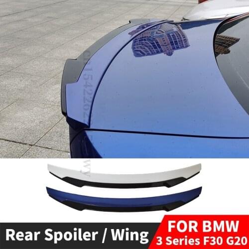 For BMW E90 F30 G20 2012-2021 New 3 Series Back Wing Tail Rear Spoiler Carbon Trunk Lip Decoration Tuning Accessories Body Kit