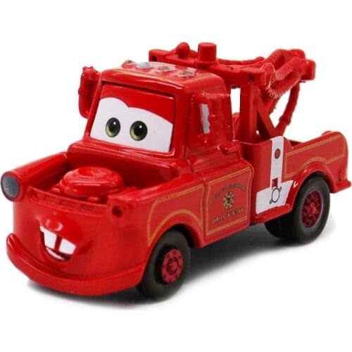 Disney Pixar Cars 2 3 Toys Warrior Mater Fire truck Raymond Mack Uncle Truck 1:55 Diecast Model Car Toy Children Christmas Gift