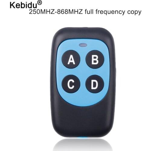 Kebidu 282-868MHZ ABCD Wireless RF Remote Control 433 MHz for Electric Gate Garage Door Remote Control 315Mhz Controller