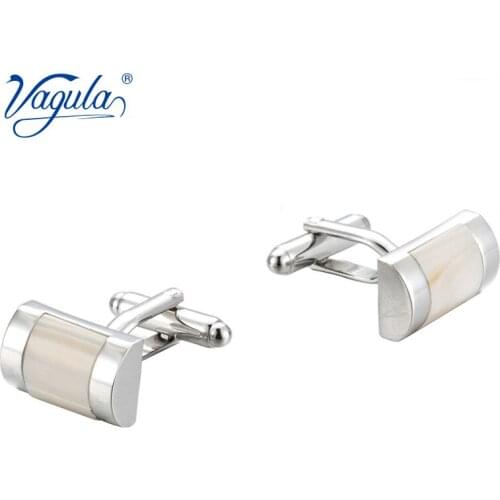 VAGULA Classic Cufflinks Luxury gift Party Wedding Suit French Shirt Buttons Mother Pearl Cuff links 10127