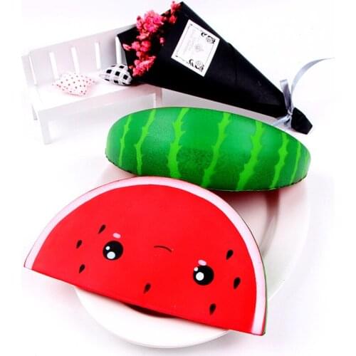 Cute Watermelon Cream Squeeze Toy Slow Rising Decompression Toys Fidget Toy Squeeze Soft Squishy For Children Kawaii Toy