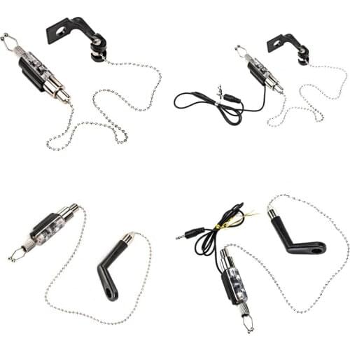 Outdoor Fishing Stainless Steel Alarm Bite Swinger Signal Indicator Long Service Life Fishing Bite LED Alarm Fish Tackle Tools