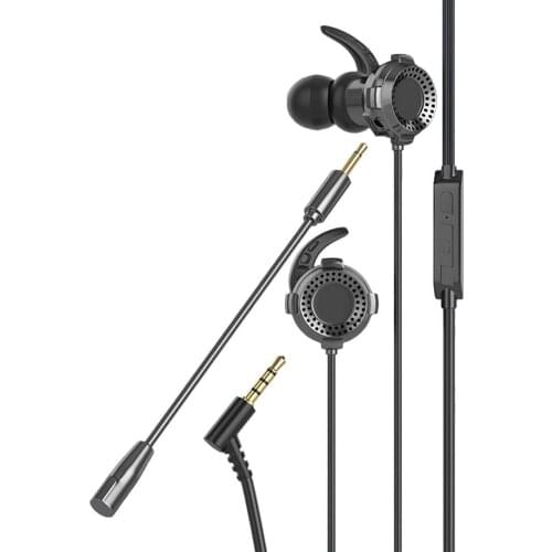 3.5mm Inear Earphone Wired Control Earbud With Mic Gaming Headset For PS5 Smart Phone Earphone Sport Music Headset