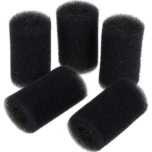 New Black 5PCS/lot Foam Sponge Aquarium Filter Protector Cover For Fish Tank Inlet Pond