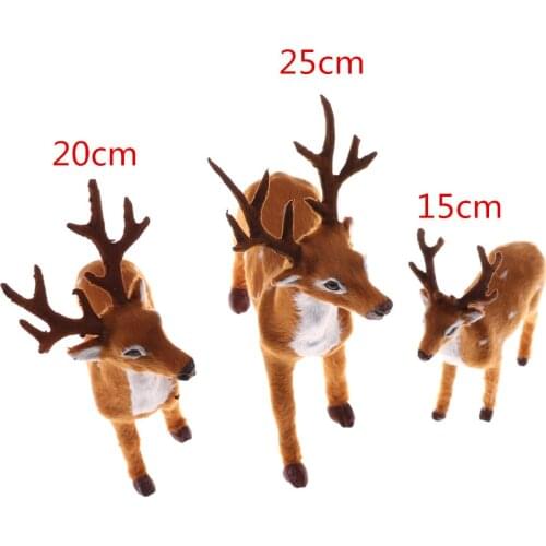 New Christmas Elk Plush Reindeer Natale Ingrosso Christmas Decoration Simulation Christmas Deer Fairy Garden Miniatures Props