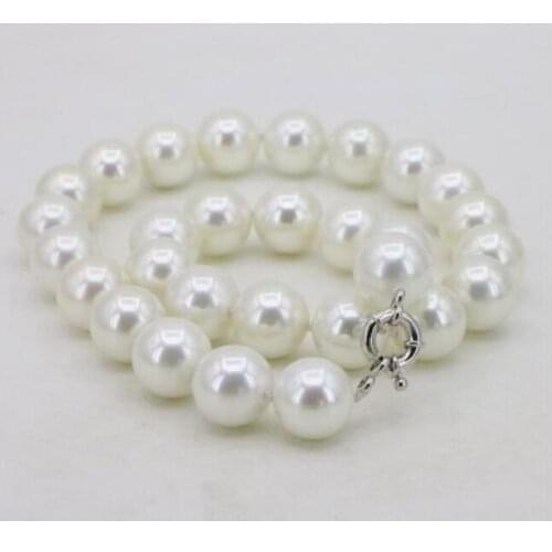 Tremendous Big Sweater chain Rare Huge Rainbow Black 20mm South Sea Shell Pearl Heart Clasp Necklace jewelry Wonderful