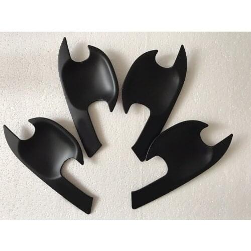 Suitable for ranger accessories black color door handle insert bowl trim for ford ranger 2012-2014 car styling decoration parts