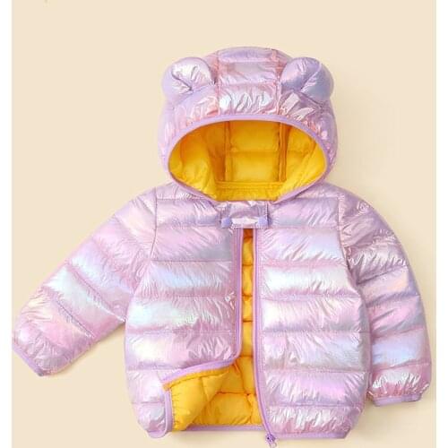 Babies Down Jacket Coat Baby Girls Boys Parka Kids Jacket Hood Winter Children Jacket Spring Fall Toddler Outerwear 0-5Years