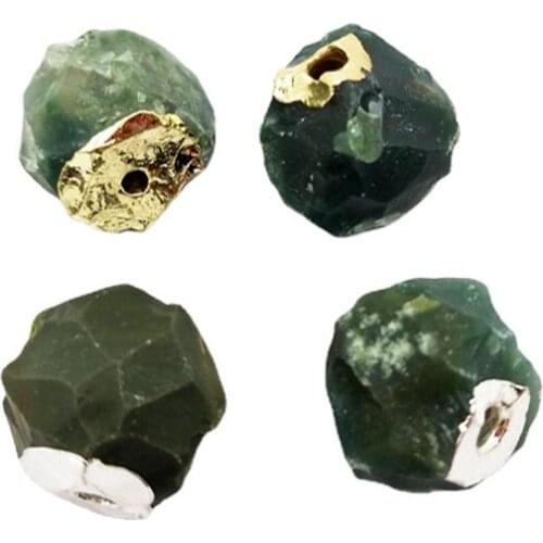 Wholesale hand made agate beads pendant natural India agate stone jewelry for bracelet making free form shape