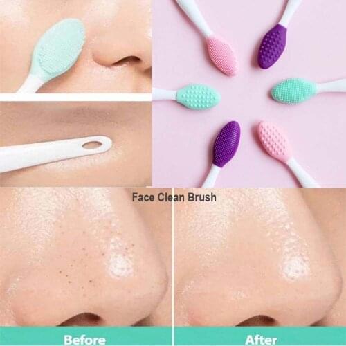 Silicone Beauty Wash Face Exfoliating Blackhead Facial Cleansing Brush-Tool Cleansing Black Mud Easy to Pull Out