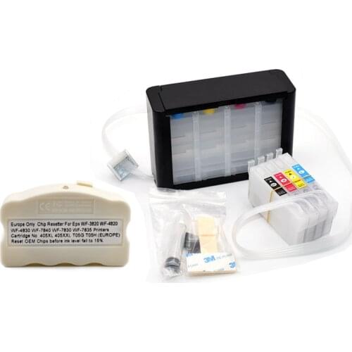 Ciss System And Chip Resetter For Epson WorkForce WF-4830DTWF WF-3820DTWF WF-4820DTWF WF-3825DTWF WF-4825DTWF WF-4820 WF-4830