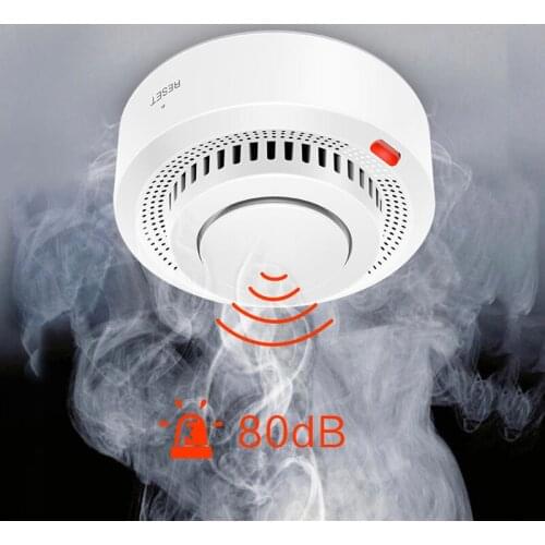 WiFi Smart Smoke Detector Alarm with Low Battery Warning, Photoelectric Fire Alarm for Home,Work With TUYA APP, Support Alexa