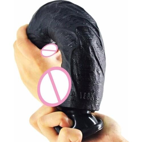 Super Thick Huge Dildo Sucker Masturbation Simulator Penis Sex Toys for Women Oversized Long Curved Anal Plug Adult Sex Toys
