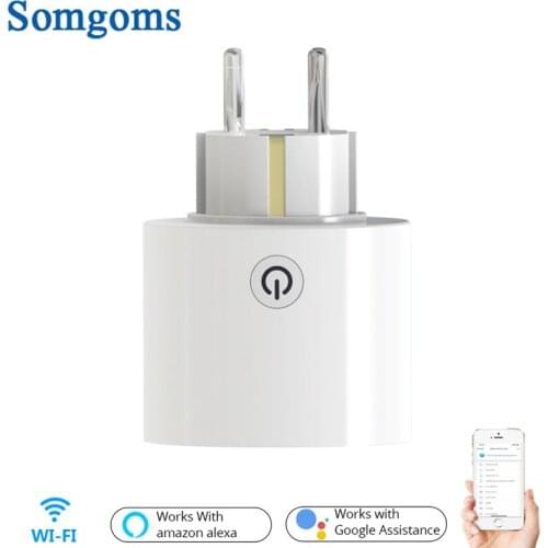 WiFi Smart Plug EU Standard Power Socket Smart Life/Tuya App Remote Control Work with Alexa Google Home No Hub Required