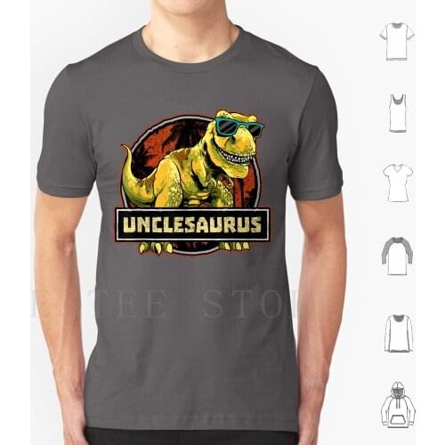 Unclesaurus T Rex Uncle Saurus Dinosaur Men Boys T Shirt DIY Big Size 100% Cotton Tyrannosaurus Rex Dinosaur T Rex Dinosaur