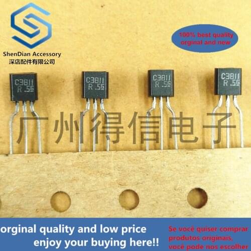 10pcs 100% new and orginal 2SC3811R C3811 40V0.3A TO-92 Silicon NPN epitaxial planer type(For high speed switching) in stock