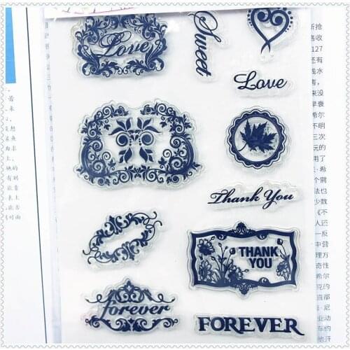 11.3*15.56cm Totem Series Transparent Silicone Rubber Clear Stamps Cartoon For Scrapbooking/DIY Wedding Album