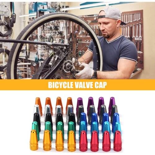 40pcs Bike Accessories Aluminum Bicycle Tire Valve Cap MTB Mountain Road Bike Tire Wheel Tyre Stem French Air Valve Caps