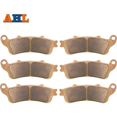 3 Pairs Motorcycle Front & Rear Brake Pads for HONDA GL 1800 A1/A2/A3/A4/A5 Goldwing 02-05 6/7/8/9/A 06-11