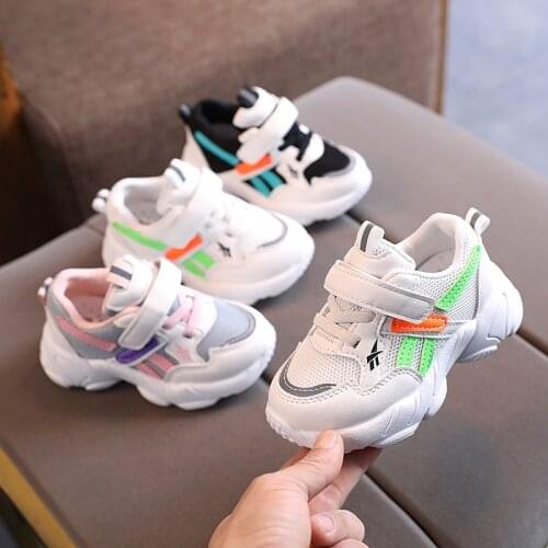 Off White Shoes Kids Shoes Boys Girls Shoes Korean Shoes Spring and Autumn Children Sports Shoes Toddler Shoes Soft Sole Shoes