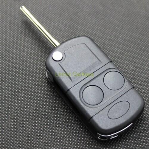 PINECONE for LAND ROVER FREELANDER 2 Key Case 2 Buttons Uncut Left Groove Brass Replacement Blade ABS Remote Key Shell 1PC