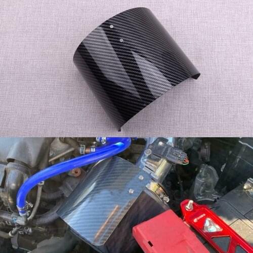 CITALL Universal Car Air Intake Cone Cover Heat Shield Fit for 2.5" -5.5" Air Filter Stainless steel Carbon Fiber Texture