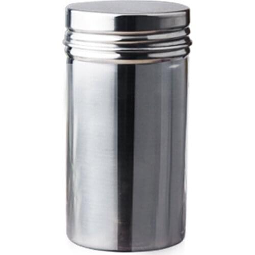 304 Stainless Steel Sealed Storage Jar Tea Coffee Beans Container Outdoor Travel Camping Stainless Steel Storage Organizer Can